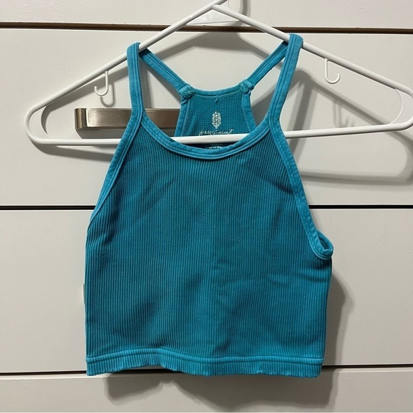 Free People Movement Tropical Teal Happiness Runs/Prajna Set XS/S - Picture 2 of 10